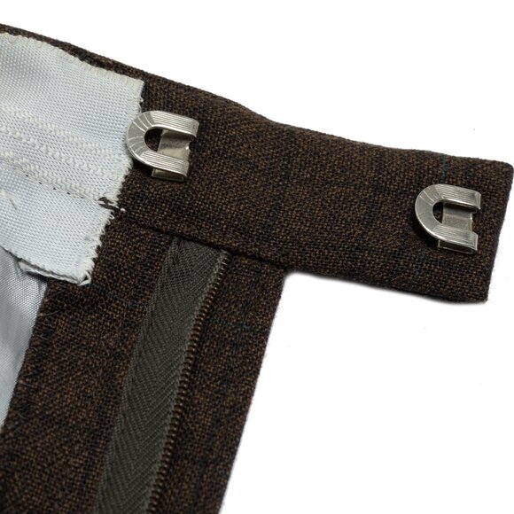 Sundazed (Germany) 70s, Glen Check, Tapered Leg, Pressed Pleats - Picture 3 of 13